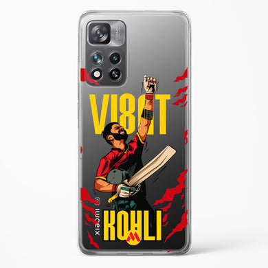 Virat King Kohli Crystal Clear Transparent Case-(Xiaomi)