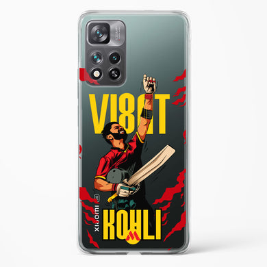 Virat King Kohli Crystal Clear Transparent Case-(Xiaomi)