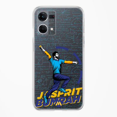 Jasprit Bumrah Crystal Clear Transparent Case-(Oppo)