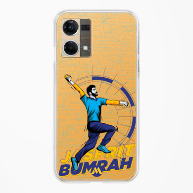 Jasprit Bumrah Crystal Clear Transparent Case-(Oppo)