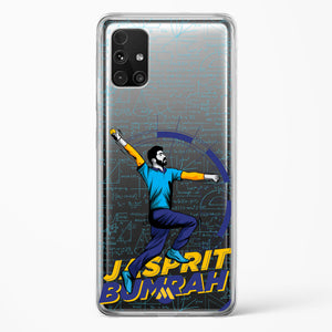 Jasprit Bumrah Crystal Clear Transparent Case-(Samsung)