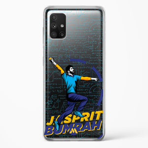 Jasprit Bumrah Crystal Clear Transparent Case-(Samsung)