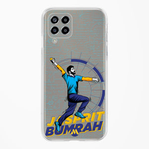 Jasprit Bumrah Crystal Clear Transparent Case-(Samsung)