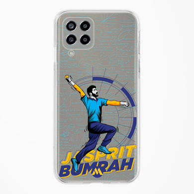 Jasprit Bumrah Crystal Clear Transparent Case-(Samsung)