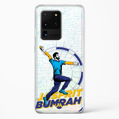 Jasprit Bumrah Crystal Clear Transparent Case-(Samsung)