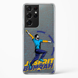 Jasprit Bumrah Crystal Clear Transparent Case-(Samsung)