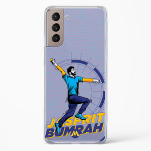 Jasprit Bumrah Crystal Clear Transparent Case-(Samsung)
