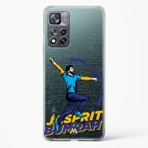 Jasprit Bumrah Crystal Clear Transparent Case-(Xiaomi)