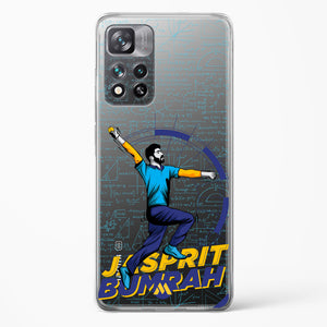 Jasprit Bumrah Crystal Clear Transparent Case-(Xiaomi)