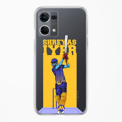 Shreyas Iyer Crystal Clear Transparent Case-(Oppo)