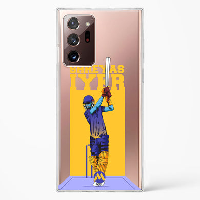 Shreyas Iyer Crystal Clear Transparent Case-(Samsung)