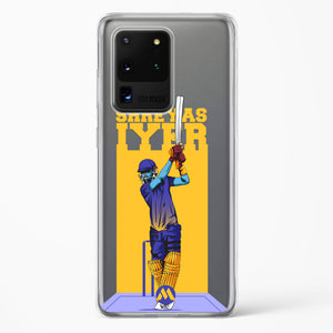 Shreyas Iyer Crystal Clear Transparent Case-(Samsung)
