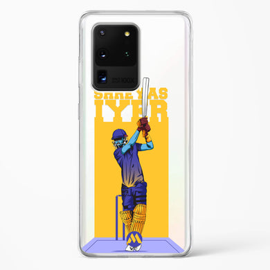 Shreyas Iyer Crystal Clear Transparent Case-(Samsung)