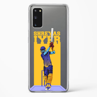 Shreyas Iyer Crystal Clear Transparent Case-(Samsung)