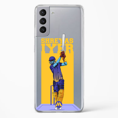 Shreyas Iyer Crystal Clear Transparent Case-(Samsung)