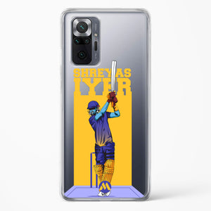 Shreyas Iyer Crystal Clear Transparent Case-(Xiaomi)