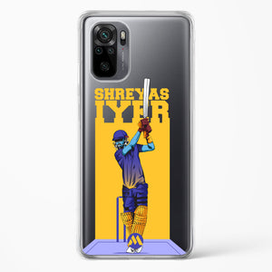 Shreyas Iyer Crystal Clear Transparent Case-(Xiaomi)
