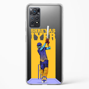 Shreyas Iyer Crystal Clear Transparent Case-(Xiaomi)