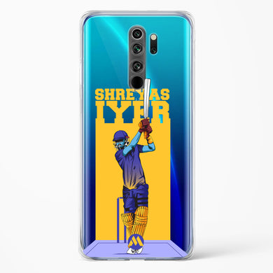 Shreyas Iyer Crystal Clear Transparent Case-(Xiaomi)