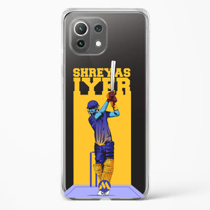 Shreyas Iyer Crystal Clear Transparent Case-(Xiaomi)