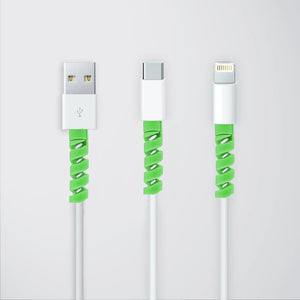 Universal Cable Protectors (Pack of Two) - Green