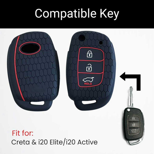 Hyundai i10 Nios (Flip Key) Premium Silicone Key Cover – Myxtur