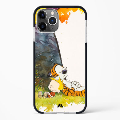 Calvin Hobbes Under Tree Impact Drop Protection Case (Apple)