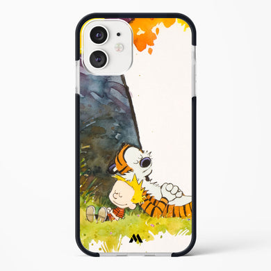 Calvin Hobbes Under Tree Impact Drop Protection Case (Apple)