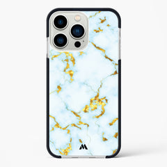White Gold Marble Impact Drop Protection Case (Apple)