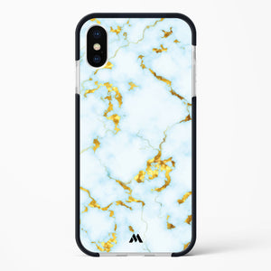 White Gold Marble Impact Drop Protection Case (Apple)