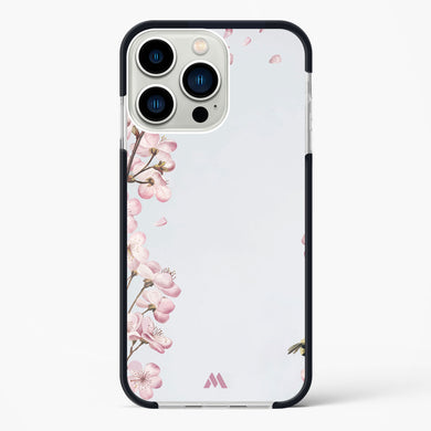 Pastel Flowers on Marble Impact Drop Protection Case (Apple)