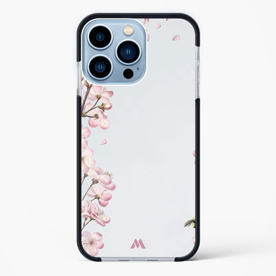 Pastel Flowers on Marble Impact Drop Protection Case (Apple)
