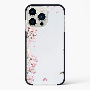 Pastel Flowers on Marble Impact Drop Protection Case (Apple)