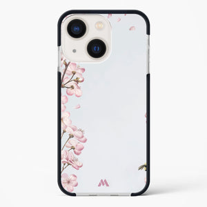 Pastel Flowers on Marble Impact Drop Protection Case (Apple)