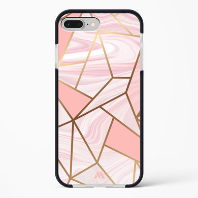 Liquid Marble in Pink Impact Drop Protection Case (Apple)