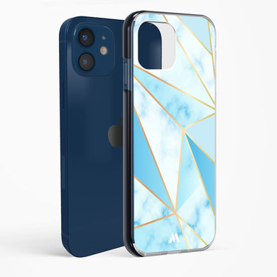Marble Triangles Gold and Blue Impact Drop Protection Case (Apple)