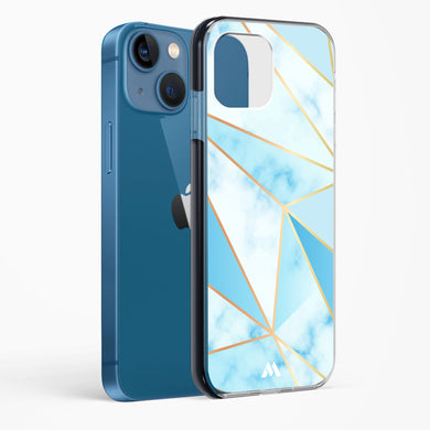 Marble Triangles Gold and Blue Impact Drop Protection Case (Apple)