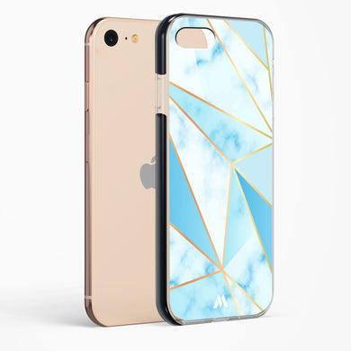 Marble Triangles Gold and Blue Impact Drop Protection Case (Apple)