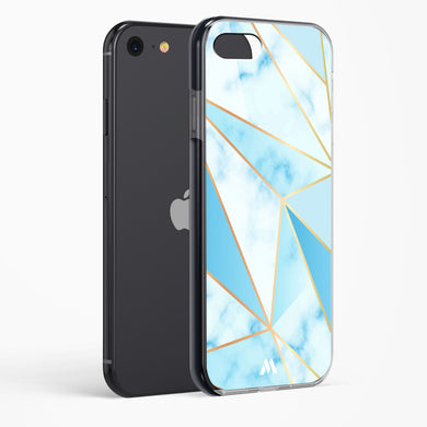 Marble Triangles Gold and Blue Impact Drop Protection Case (Apple)