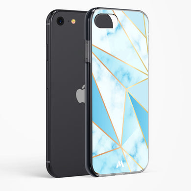 Marble Triangles Gold and Blue Impact Drop Protection Case (Apple)