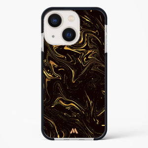 Black Gold Marble Impact Drop Protection Case (Apple)