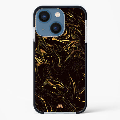 Black Gold Marble Impact Drop Protection Case (Apple)