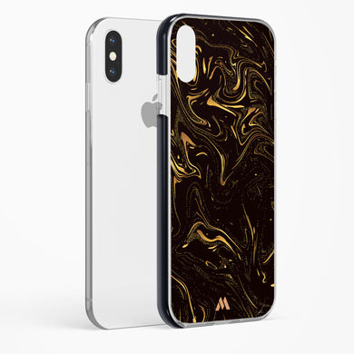 Black Gold Marble Impact Drop Protection Case (Apple)