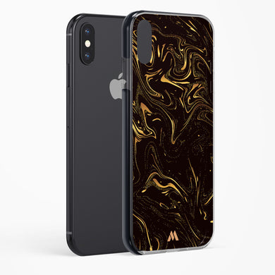 Black Gold Marble Impact Drop Protection Case (Apple)