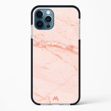 Rose Quartz on Marble Impact Drop Protection Case (Apple)