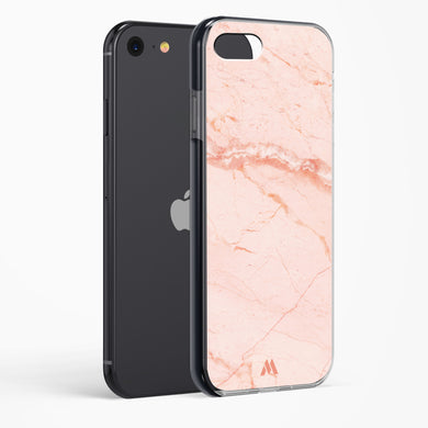 Rose Quartz on Marble Impact Drop Protection Case (Apple)