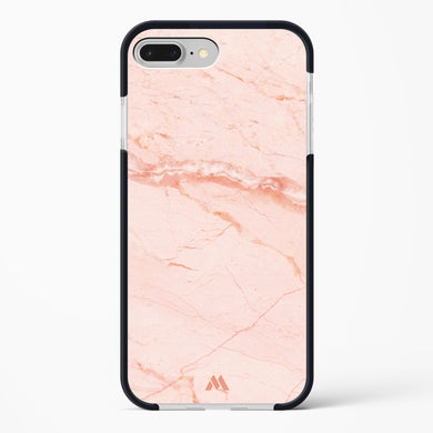 Rose Quartz on Marble Impact Drop Protection Case (Apple)