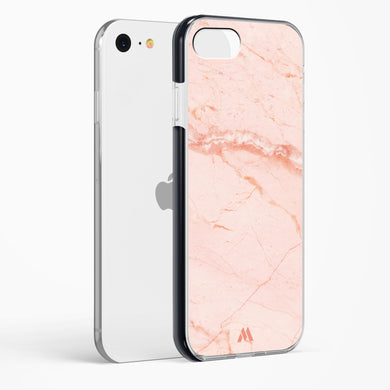 Rose Quartz on Marble Impact Drop Protection Case (Apple)