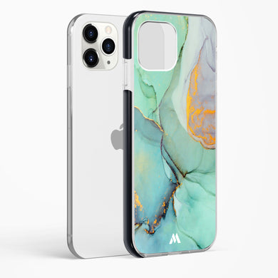 Green Shale Marble Impact Drop Protection Case (Apple)