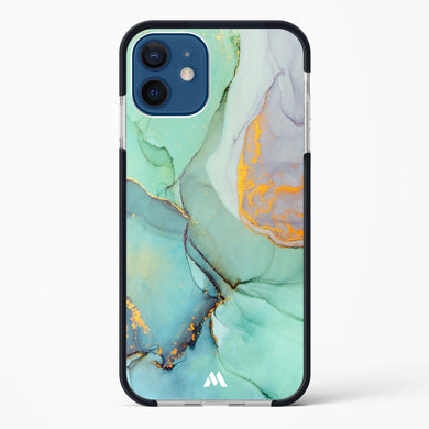 Green Shale Marble Impact Drop Protection Case (Apple)